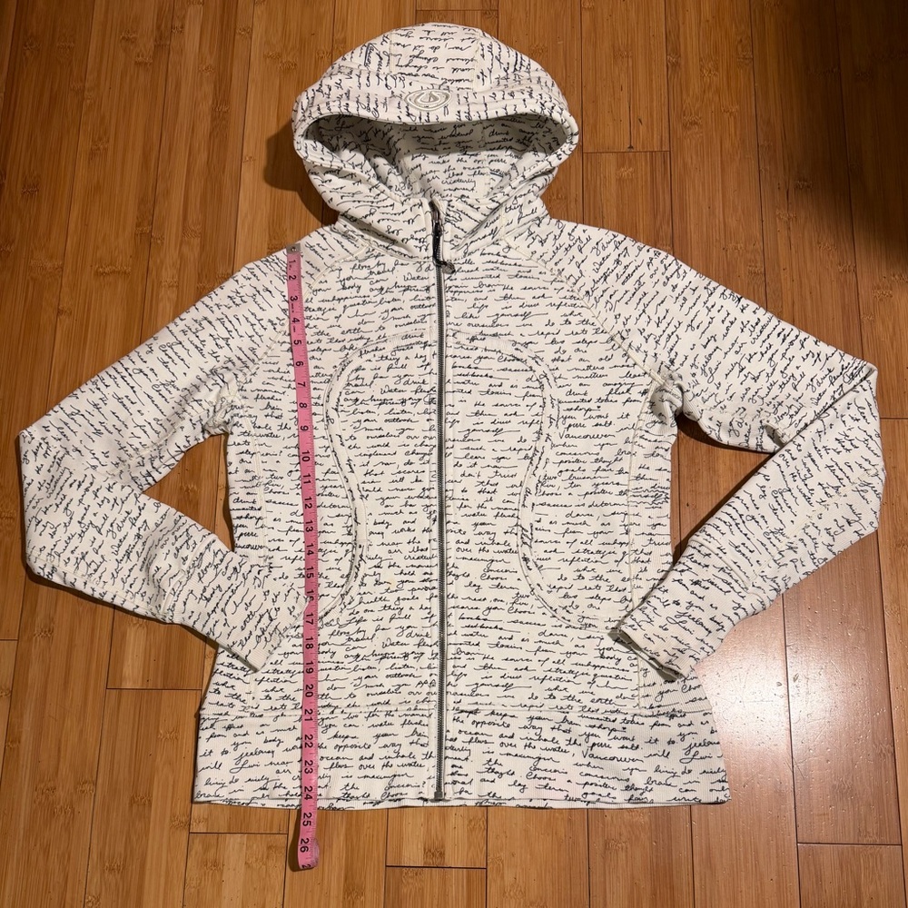 lululemon athletica White Hoodie with Black Script - Picture 13 of 16
